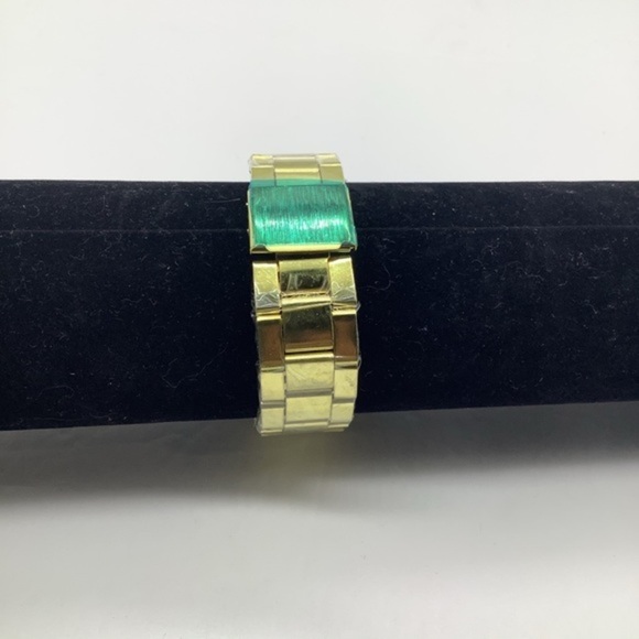 Geneva Quartz Stainless Steel Wrist Watch Unisex Gold Tone - Picture 9 of 12